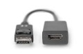 Kabel adapter DIGITUS DisplayPort, DP-HDMI typA, M/Ż 0,15m - 1668498