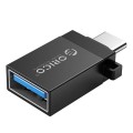 Adapter USB Orico CBT-UT01-BK-BP USB-C na USB-A alu czarny zawieszka - 1495690