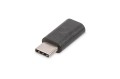 Adapter DIGITUS USB 2.0 HighSpeed Typ USB C/microUSB B M/Ż czarny - 971781