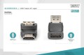 Adapter DIGITUS HDMI 2.0 HighSpeed z Ethernetem Typ HDMI A kątowy/HDMI A M/Ż czarny - 1668317