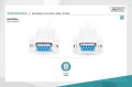 Kabel szeregowy DIGITUS 9pin /Ż - 9pin /Ż  null-modem 3m biały - 1668331