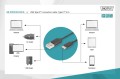 Kabel USB 2.0 DIGITUS HighSpeed Typ USB A/USB C M/M czarny 1,8m - 1668353