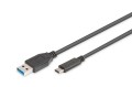 Kabel USB 2.0 DIGITUS HighSpeed Typ USB A/USB C M/M czarny 1,8m - 971856