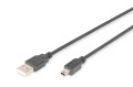 Kabel USB DIGITUS 2.0 A/M - mini B/M, 1m - 971857