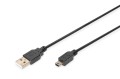Kabel połączeniowy DIGITUS AK-300130-030-S USB2.0 Canon USB A/miniUSB B 3m - 971863