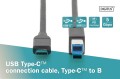 Kabel DIGITUS USB 3.0 SuperSpeed 5Gbps Typ USB C/B M/M Power Delivery czarny 1,8m - 1668380