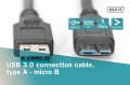 Kabel DIGITUS USB 3.1 Gen.1 SuperSpeed 5Gbps Typ USB A/microB M/M czarny 1,8m - 1668383