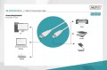 Kabel drukarkowy DIGITUS USB 2.0 A/M - B/M, 3m beżowy - 1668398