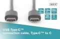 Kabel USB 2.0 DIGITUS HighSpeed Typ USB C/USB C M/M czarny 1,0m - 1668401