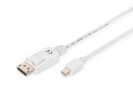 Kabel DisplayPort DIGITUS DP/M-DPmini /M, 1.1a biały, 2m - 971924