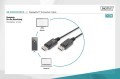 Kabel DisplayPort DIGITUS z zatrzaskami 1080p 60Hz FHD Typ DP/DP M/M czarny 2m - 1668433