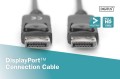 Kabel DisplayPort DIGITUS z zatrzaskami 1080p 60Hz FHD Typ DP/DP M/M czarny 2m - 1668434