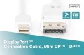 Kabel DisplayPort DIGITUS DP/M-DPmini /M, 1.1a biały, 1m - 1668474