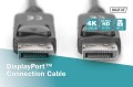 Kabel DisplayPort DIGITUS z zatrzaskami 1080p 60Hz FHD Typ DP/DP M/M czarny 5m - 1668480