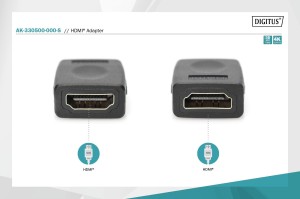 Adapter DIGITUS HDMI HDMI A/Ż - HDMI A/Ż