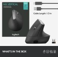 Mysz bezprzewodowa Logitech MX Vertical optyczna czarna - 785002