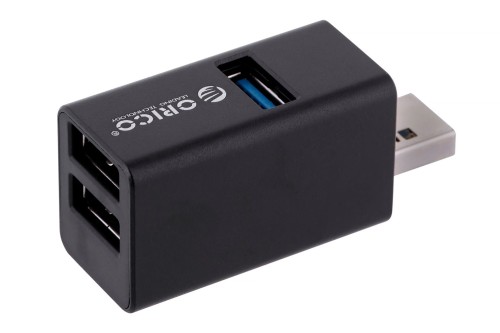 Hub USB Orico MINI-U32L-BK-BP 3 porty USB-A 3.0 + 2.0 aluminium - 1483933