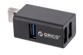 Hub USB Orico MINI-U32L-BK-BP 3 porty USB-A 3.0 + 2.0 aluminium - 1491966