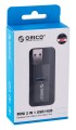 Hub USB Orico MINI-U32L-BK-BP 3 porty USB-A 3.0 + 2.0 aluminium - 1483935