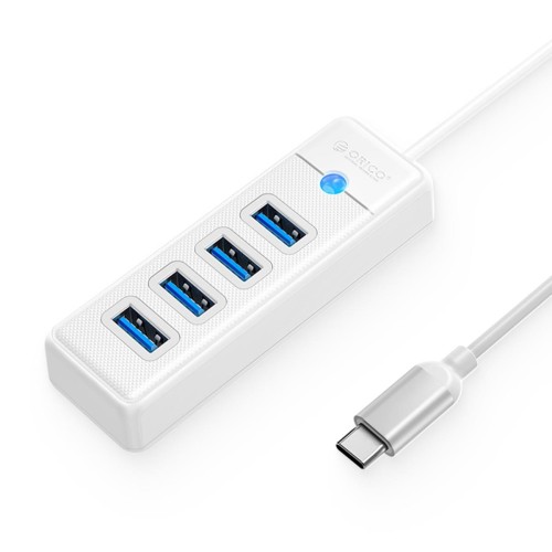 Hub USB-C Orico PW4U-C3-015-WH-EP 4x USB-A 3.1 biały - 1525097