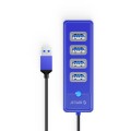 Hub USB-A Orico PW4U-U3-015-BL-EP 4x USB-A 3.1 niebieski - 1690320