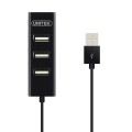 Hub USB Unitek Y-2140 4x USB 2.0 mini czarny - 738286