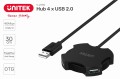 Hub USB Unitek Y-2178 4x USB 2.0 micro - czarny - 1690427