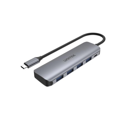 Hub USB-C Unitek H1107A 4x USB 3.1 Gen 1, microUSB aktywny - 782156