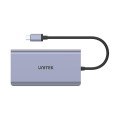 Hub USB-C Unitek D1056A, 2x USB 3.1, HDMI, DP, RJ45, SD - 878055