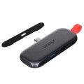 Hub USB-C Unitek D1070, HDMI 2.0, miniJack, PD 100W, mobile - 1065351