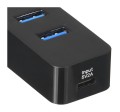 HUB USB-C Unitek H1117B 4xUSB-A 3.1, aktywny, 10W - 1157864