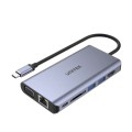 Hub USB-C Unitek D1019B 3.1 8w1, Power Delivery 100W - 1430009