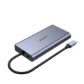 Hub USB-C Unitek D1019B 3.1 8w1, Power Delivery 100W - 1430008
