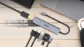 Hub USB-C Unitek H1118A 7w1, HDMI 4K, 3x USB-A, USB-C PD 100W, alu - 1690489