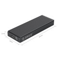 Obudowa na dysk Orico M2PAC3-G20-GY-BP M.2 NVMe SSD USB-C 10 Gbps - 1540333