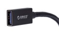 Kabel USB Orico CAF31-10-BK-BP USB-C - USB-A (M-F) 3.1, 10Gbps, PD 60W - 1483134
