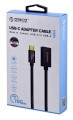 Kabel USB Orico CAF31-10-BK-BP USB-C - USB-A (M-F) 3.1, 10Gbps, PD 60W - 1483136