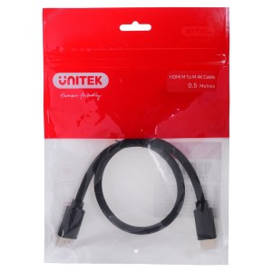 Kabel HDMI Unitek Y-C185M v2.0 M/M, 4K, 0,5m