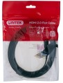 Kabel HDMI Unitek C11063BK-3M High Speed 2.0, 4K 60Hz, płaski, 3m - 1038633
