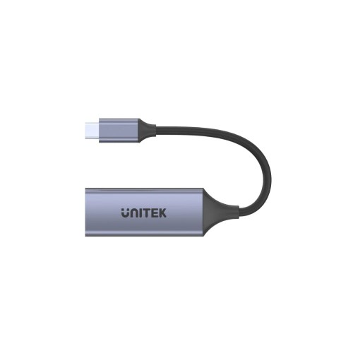 Kabel adapter Unitek U1323A USB-C - RJ45, 1Gbps, LAN, Ethernet, PD 100W - 1037856