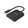 Kabel adapter Unitek V1407A USB-C - 2xDP 1.4, 8K, 60Hz - 1037886