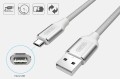 Kabel Unitek Y-C4026ASL Premium USB-microUSB Nylon; Silver - 1691308