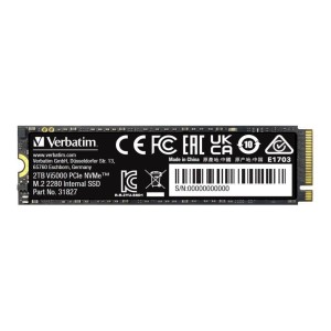Dysk SSD Verbatim Vi5000 2TB M.2 2280 PCIe Gen4 NVME (5000/4300 MB/s)
