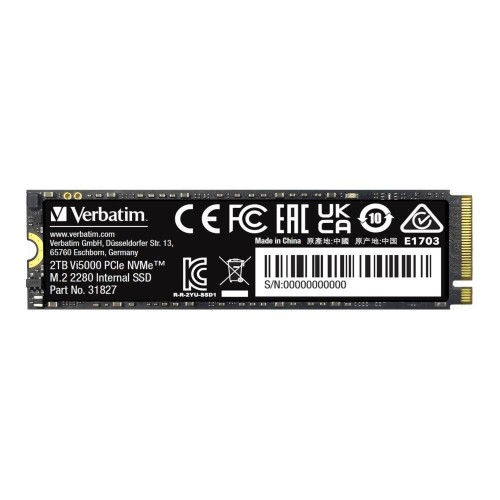 Dysk SSD Verbatim Vi5000 2TB M.2 PCIe Gen4 NVME 2280 (5000/4300 MB/s) - 1692484