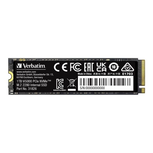 Dysk SSD Verbatim Vi5000 1TB M.2 PCIe Gen4 NVME 2280 (5000/4500 MB/s) - 1692480