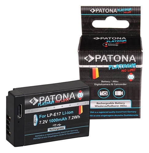 Akumulator Patona Platinum LP-E17 z USB-C do Canona - 1338375