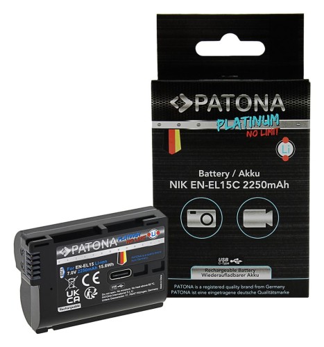 Akumulator Patona Platinum EN-EL15 z USB-C do Nikona - 1338397