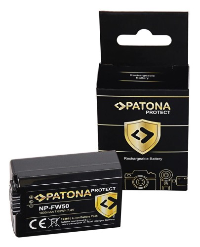 Akumulator Patona Protect NP-FW50 1030mAh / 7,416Wh Sony 6xxx RSCRX10 - 1338421