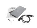 Obudowa na dysk HDD/SSD Natec RHINO Go USB 3.0 2.5" SATA szara - 1017253