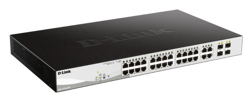 Switch zarządzalny D-Link DGS-1210-24P 24x1000 Mbps Gigabit PoE 4x SFP Combo 1G - 743798